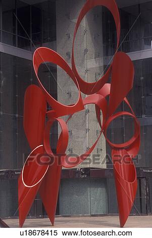Dallas, TX, Texas, downtown, Red sculpture outside Nations Bank Plaza View Large Photo Image Stock Photography - Dallas, TX, Texas, downtown, Red sculpture outside Nations Bank Plaza. Fotosearch