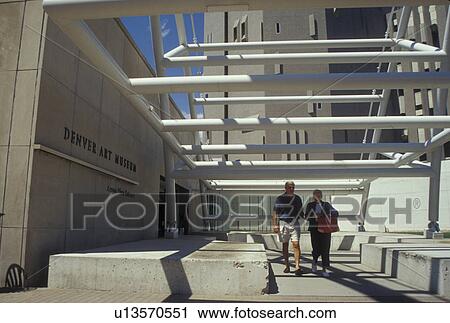 Stock Image -  Denver, CO, Colorado, Denver Art Museum. Fotosearch