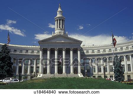 Stock Image -  Denver, CO, Colorado, Denver City Hall and County Building. Fotosearch