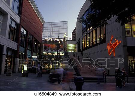 Denver, CO, Colorado, downtown, shopping district, 16th Street Mall, Denver Pavilions, evening View Large Photo Image Stock Photo - Denver, CO, Colorado, downtown, shopping district, 16th Street Mall, Denver Pavilions, evening. Fotosearch