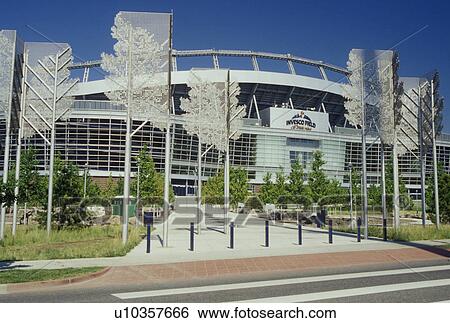 Stock Photograph -  Denver, CO, Colorado, Invesco Field, Mile High Stadium, football, stadium. Fotosearch