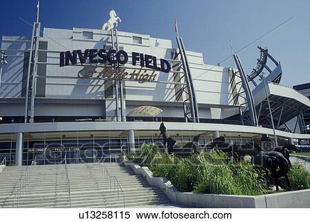 Denver, CO, Colorado, Invesco Field, Mile High Stadium, football, stadium View Large Photo Image Stock Photography - Denver, CO, Colorado, Invesco Field, Mile High Stadium, football, stadium. Fotosearch