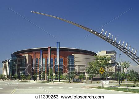 Stock Image -  Denver, CO, Colorado, Pepsi Center, hockey, basketball, arena, stadium. Fotosearch