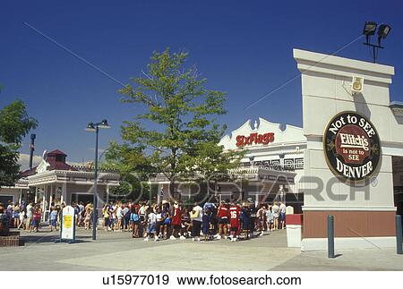 Denver, CO, Colorado, Six Flags Elitch Gardens Theme Park View Large Photo Image Stock Photo - Denver, CO, Colorado, Six Flags Elitch Gardens Theme Park. Fotosearch