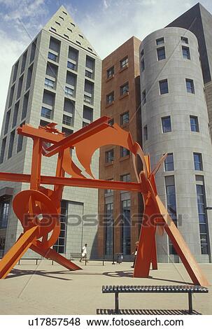 Denver, CO, Colorado, The Denver Public Library, red sculpture View Large Photo Image Stock Photo - Denver, CO, Colorado, The Denver Public Library, red sculpture. Fotosearch