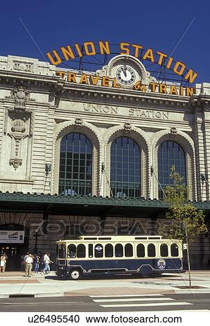 Denver, CO, Colorado, Union Station, train station View Large Photo Image Stock Image - Denver, CO, Colorado, Union Station, train station. Fotosearch