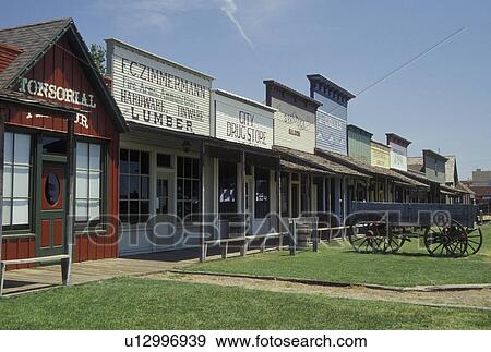 Dodge City, KS, Kansas, Boot Hill Museum, INC. on Front Street View Large Photo Image Stock Photo - Dodge City, KS, Kansas, Boot Hill Museum, INC. on Front Street. Fotosearch