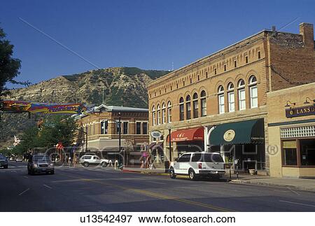 Durango, CO, Colorado, downtown, Main Avenue View Large Photo Image Stock Photo - Durango, CO, Colorado, downtown, Main Avenue. Fotosearch