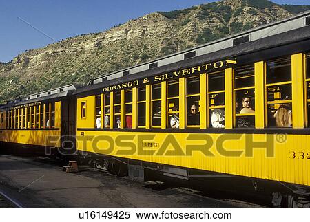 Durango, CO, Colorado, The Durango and Silverton Narrow Gauge Railroad, train View Large Photo Image Stock Photography - Durango, CO, Colorado, The Durango and Silverton Narrow Gauge Railroad, train . Fotosearch