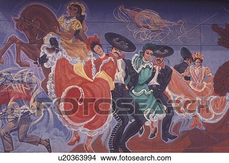 El Paso, TX, Texas, Our Heritage Mural at Chamizal National Memorial View Large Photo Image Picture - El Paso, TX, Texas, Our Heritage Mural at Chamizal National Memorial. Fotosearch