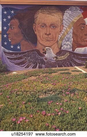 Stock Photo -  El Paso, TX, Texas, Our Heritage Mural at Chamizal National Memorial. Fotosearch