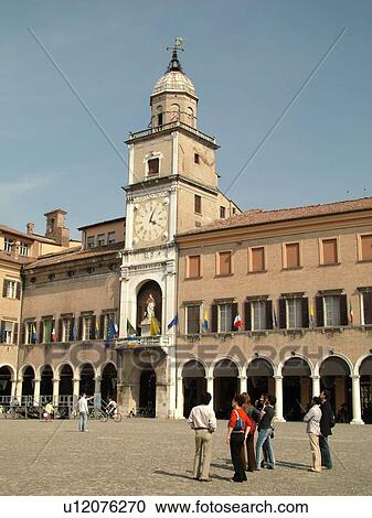 Emilia-Romagna, Italy, Modena, Europe, Palazzo Communale in the town of Modena. View Large Photo Image Stock Image - Emilia-Romagna, Italy, Modena, Europe, Palazzo Communale in the town of Modena.. Fotosearch