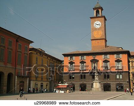 Emilia-Romagna, Italy, Reggio nell'Emilia, Europe, Hotel Posta in the Piazza Prampolini in the town of Reggio Emilia. View Large Photo Image Stock Photo - Emilia-Romagna, Italy, Reggio nell'Emilia, Europe, Hotel Posta in the Piazza Prampolini in the town of Reggio Emilia.. Fotosearch