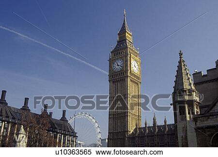 Stock Photography -  England, London, Great Britain, United Kingdom, Europe, Big Ben in Westminster.. Fotosearch