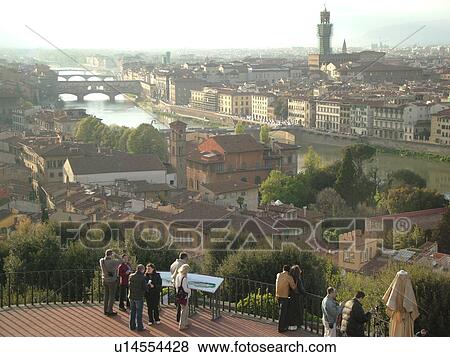 Florence, Firenza, Tuscany, Italy, Toscana, Europe, Scenic view of the city of Florence from Piazzale Michelangelo. View Large Photo Image Stock Photo - Florence, Firenza, Tuscany, Italy, Toscana, Europe, Scenic view of the city of Florence from Piazzale Michelangelo.. Fotosearch