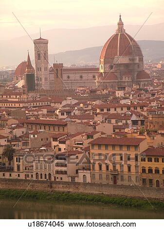 Florence, Italy, Firenza, Toscana, Tuscany, Europe, Scenic view of the Duomo and the Campanile Tower and the city of Florence. View Large Photo Image Stock Photography - Florence, Italy, Firenza, Toscana, Tuscany, Europe, Scenic view of the Duomo and the Campanile Tower and the city of Florence.. Fotosearch