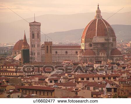 Florence, Italy, Firenza, Tuscany, Toscana, Europe, Scenic view of the Duomo and the Campanile Tower and the city of Florence. View Large Photo Image Stock Photo - Florence, Italy, Firenza, Tuscany, Toscana, Europe, Scenic view of the Duomo and the Campanile Tower and the city of Florence.. Fotosearch