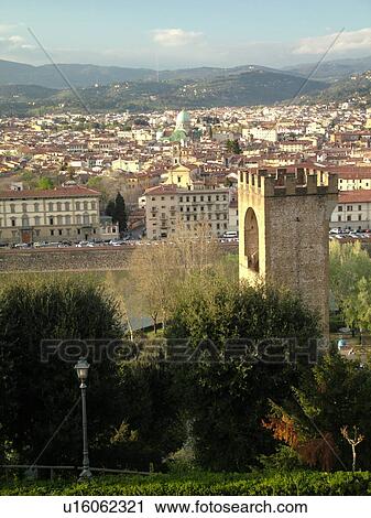Florence, Italy, Tuscany, Firenza, Toscana, Europe, Scenic view of the city of Florence from Piazzale Michelangelo. View Large Photo Image Stock Image - Florence, Italy, Tuscany, Firenza, Toscana, Europe, Scenic view of the city of Florence from Piazzale Michelangelo.. Fotosearch