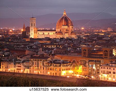 Florence, Italy, Tuscany, Firenza, Toscana, Europe, Scenic view of the city of Florence in the evening. View Large Photo Image Stock Photography - Florence, Italy, Tuscany, Firenza, Toscana, Europe, Scenic view of the city of Florence in the evening.. Fotosearch