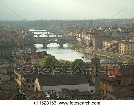 Florence, Tuscany, Italy, Firenza, Toscana, Europe, Scenic view of the city of Florence along the River Arno. View Large Photo Image Stock Image - Florence, Tuscany, Italy, Firenza, Toscana, Europe, Scenic view of the city of Florence along the River Arno.. Fotosearch