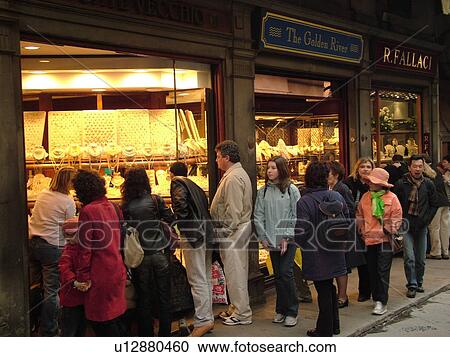 Florence, Tuscany, Italy, Firenza, Toscana, Europe, Jewelry shops along Ponte Vecchio in the city of Florence. View Large Photo Image Stock Image - Florence, Tuscany, Italy, Firenza, Toscana, Europe, Jewelry shops along Ponte Vecchio in the city of Florence.. Fotosearch