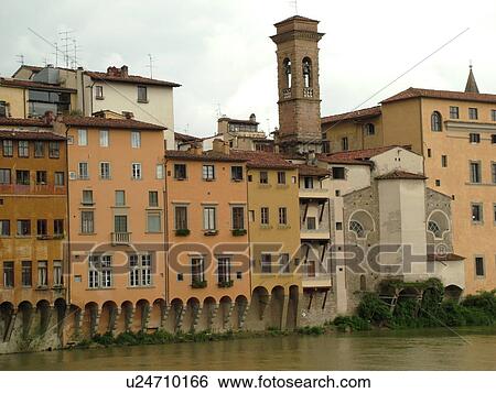 Florence, Tuscany, Italy, Firenza, Toscana, Europe, Buildings along the River Arno in the city of Florence. View Large Photo Image Stock Photograph - Florence, Tuscany, Italy, Firenza, Toscana, Europe, Buildings along the River Arno in the city of Florence.. Fotosearch