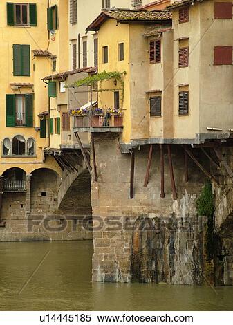 Florence, Tuscany, Italy, Firenza, Toscana, Europe, Ponte Vecchio, a bridge lined with shops, crosses the River Arno in the city of Florence. View Large Photo Image Stock Photography - Florence, Tuscany, Italy, Firenza, Toscana, Europe, Ponte Vecchio, a bridge lined with shops, crosses the River Arno in the city of Florence.. Fotosearch