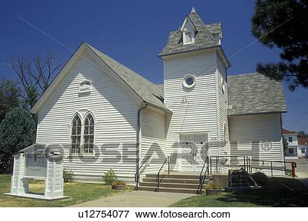Stock Photo -  Fort Dodge, KS, Kansas, Chapel. Fotosearch