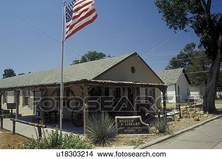 Picture -  Fort Dodge, KS, Kansas, Museum and Library. Fotosearch