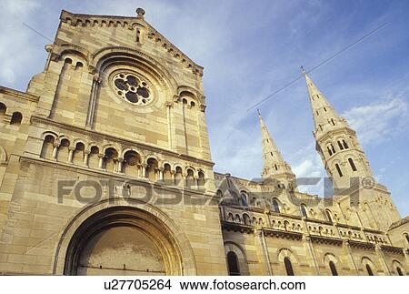 France, Burgundy, Macon, Bourgogne, Saone-et-Loire, Europe, wine region, St. Pierre Church in the city of Macon. View Large Photo Image Picture - France, Burgundy, Macon, Bourgogne, Saone-et-Loire, Europe, wine region, St. Pierre Church in the city of Macon.. Fotosearch
