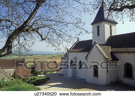 France, Burgundy, Montagny-les-Buxy, Saone-et-Loire, Bourgogne, Europe, wine region, Chapel in the town of Montagny-les-Buxy in the wine region of Burgundy in early spring. View Large Photo Image Stock Image -  France, Burgundy, Montagny-les-Buxy, Saone-et-Loire, Bourgogne, Europe, wine region, Chapel in the town of Montagny-les-Buxy in the wine region of Burgundy in early spring.. Fotosearch