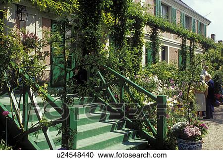 Stock Image -  France, Giverny, Eure, Normandy, Paris, Europe, Claude Monet Country Home and Gardens in Giverny.. Fotosearch