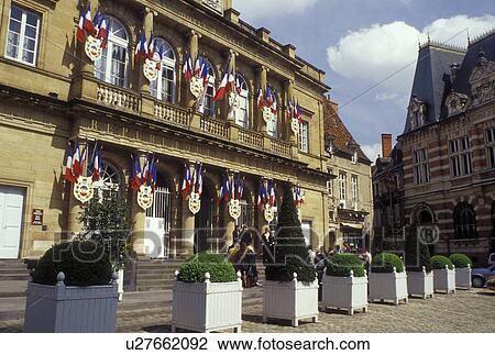 France, Moulins, Auvergne, Allier, Europe, Hotel de Ville in the city of Moulins. View Large Photo Image Stock Image - France, Moulins, Auvergne, Allier, Europe, Hotel de Ville in the city of Moulins.. Fotosearch