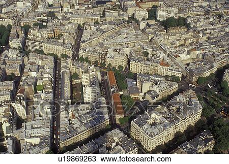 France, Paris, Ile de France, Europe, Aerial view of the city of Paris looking East from the Eiffel Tower. View Large Photo Image Stock Image - France, Paris, Ile de France, Europe, Aerial view of the city of Paris looking East from the Eiffel Tower.. Fotosearch