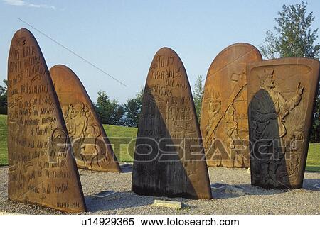 Gaspe Peninsula, Gaspe, Quebec, Canada, Gulf of St. Lawrence, Jacques Cartier Monument, commemorating the French explorer's landing, at the Gaspesie Museum (Musee de la Gaspesie) in Gaspe on the Gaspe Peninsula. View Large Photo Image Stock Photography - Gaspe Peninsula, Gaspe, Quebec, Canada, Gulf of St. Lawrence, Jacques Cartier Monument, commemorating the French explorer's landing, at the Gaspesie Museum (Musee de la Gaspesie) in Gaspe on the Gaspe Peninsula.. Fotosearch