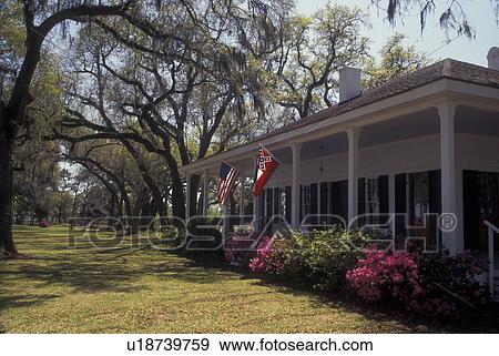 Gautier, MS, Mississippi, House in the spring with azaleas View Large Photo Image Stock Photo - Gautier, MS, Mississippi, House in the spring with azaleas. Fotosearch