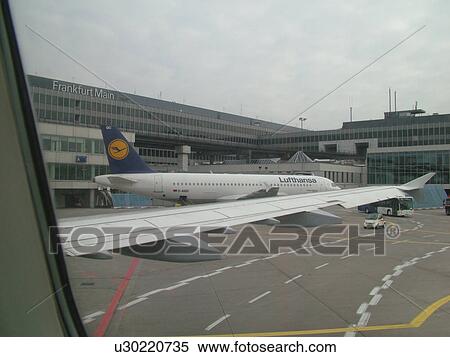 Germany, Frankfurt, Europe, Lufthansa Airline planes parked at the gates of the Frankfurt Terminal. View Large Photo Image Stock Photography - Germany, Frankfurt, Europe, Lufthansa Airline planes parked at the gates of the Frankfurt Terminal.. Fotosearch
