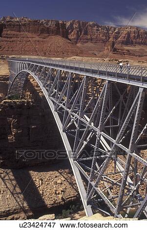 Stock Photo -  Glen Canyon National Recreation Area, AZ, Arizona, Colorado River, Marble Canyon, Navajo Bridge. Fotosearch