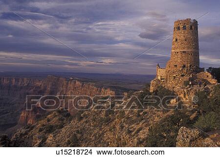 Grand Canyon National Park, AZ, Arizona, South Rim, Watchtower at Desert View View Large Photo Image Picture - Grand Canyon National Park, AZ, Arizona, South Rim, Watchtower at Desert View. Fotosearch