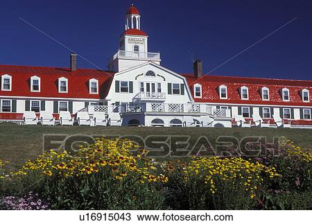 hotel, Quebec, Tadoussac, Canada, Colonial style Hotel Tadoussac in the summer resort town of Tadoussac. View Large Photo Image Stock Image - hotel, Quebec, Tadoussac, Canada, Colonial style Hotel Tadoussac in the summer resort town of Tadoussac.. Fotosearch