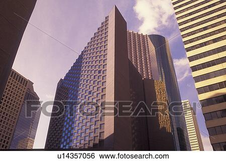 Houston, TX, Texas, downtown, high-rise buildings View Large Photo Image Stock Photograph - Houston, TX, Texas, downtown, high-rise buildings. Fotosearch