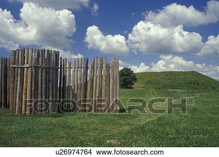 IL, Illinois, Collinsville, Cahokia Mounds State Historic Site View Large Photo Image Picture - IL, Illinois, Collinsville, Cahokia Mounds State Historic Site. Fotosearch