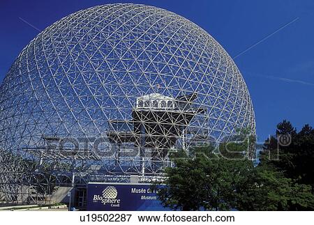 Ile Ste. Helene, Montreal, Canada, Quebec, View of the Biosphere, built for Expo 67, on Ile Sainte Helene (St. Helen's Island) in Montreal. View Large Photo Image Stock Photo - Ile Ste. Helene, Montreal, Canada, Quebec, View of the Biosphere, built for Expo 67, on Ile Sainte Helene (St. Helen's Island) in Montreal.. Fotosearch