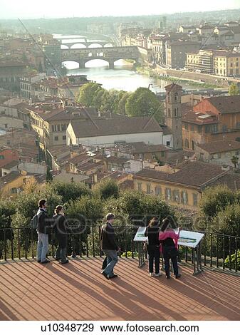 Italy, Florence, Tuscany, Firenza, Toscana, Europe, Scenic view of the city of Florence from Piazzale Michelangelo. View Large Photo Image Stock Photo - Italy, Florence, Tuscany, Firenza, Toscana, Europe, Scenic view of the city of Florence from Piazzale Michelangelo.. Fotosearch
