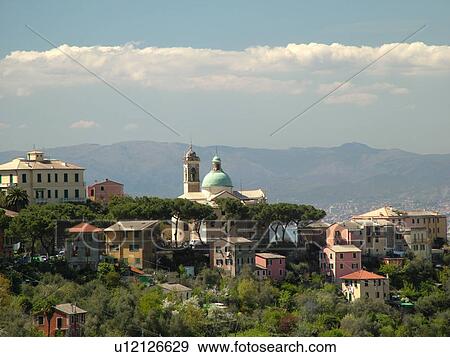 Italy, San Rocco, Riviera di Levante, Liguria, Ligurian Riviera, Europe, View of the village of San Rocco. View Large Photo Image Stock Photo - Italy, San Rocco, Riviera di Levante, Liguria, Ligurian Riviera, Europe, View of the village of San Rocco.. Fotosearch