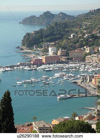 Italy, Santa Margherita Ligure, Riviera di Levante, Liguria, Ligurian Riviera, Europe, Scenic view of the resort town of Santa Margherita Ligure along the Ligurian Sea. View Large Photo Image Stock Photo - Italy, Santa Margherita Ligure, Riviera di Levante, Liguria, Ligurian Riviera, Europe, Scenic view of the resort town of Santa Margherita Ligure along the Ligurian Sea.. Fotosearch