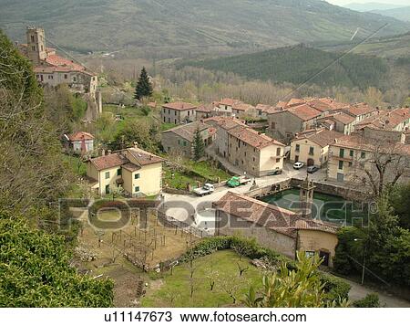 Italy, Tuscany, Santa Fiora, Toscana, Europe, View of the medieval village of Santa Fiora in Tuscany. View Large Photo Image Stock Image - Italy, Tuscany, Santa Fiora, Toscana, Europe, View of the medieval village of Santa Fiora in Tuscany.. Fotosearch