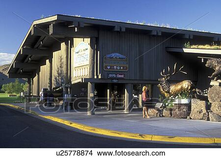 Jackson, WY, Wyoming, Information Center View Large Photo Image Picture - Jackson, WY, Wyoming, Information Center. Fotosearch
