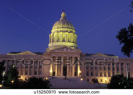 Jefferson City, MO, Missouri, Missouri State Capitol, State House, evening View Large Photo Image Stock Image - Jefferson City, MO, Missouri, Missouri State Capitol, State House, evening. Fotosearch