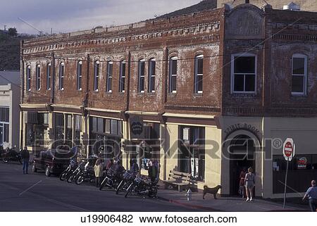 Jerome, AZ, Arizona, downtown (once a copper mining town) View Large Photo Image Stock Image - Jerome, AZ, Arizona, downtown (once a copper mining town). Fotosearch